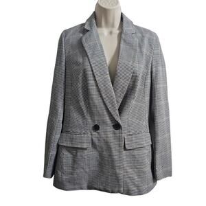 CUPCAKES & CASHMERE Thames Blazer in Black Houndstooth Size XS
